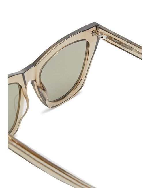 Saint Laurent Metallic Kate Cat-eye Sunglasses
