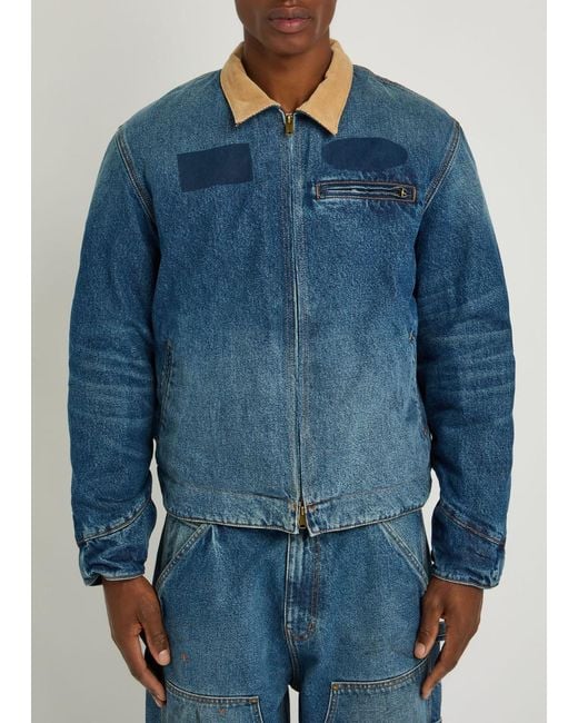 CHERRY LA Blue Sun Faded Washed Jacket for men