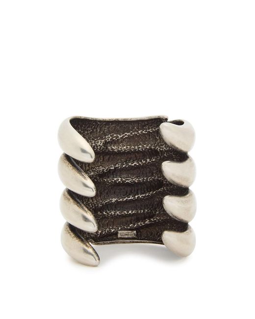 Khaite Natural Cyclone Antique Sculpted Palladium-Plated Cuff