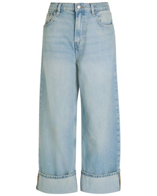 GOOD AMERICAN Blue Good Standard Baggy Straight-Leg Jeans