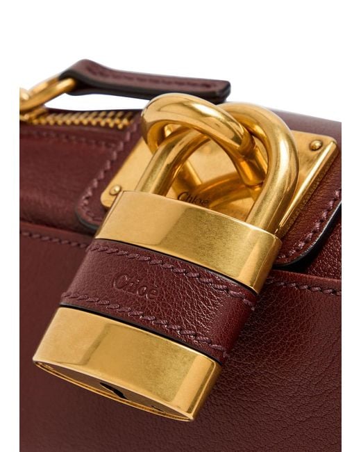 Chloé Purple Paddington Grained Leather Shoulder Bag