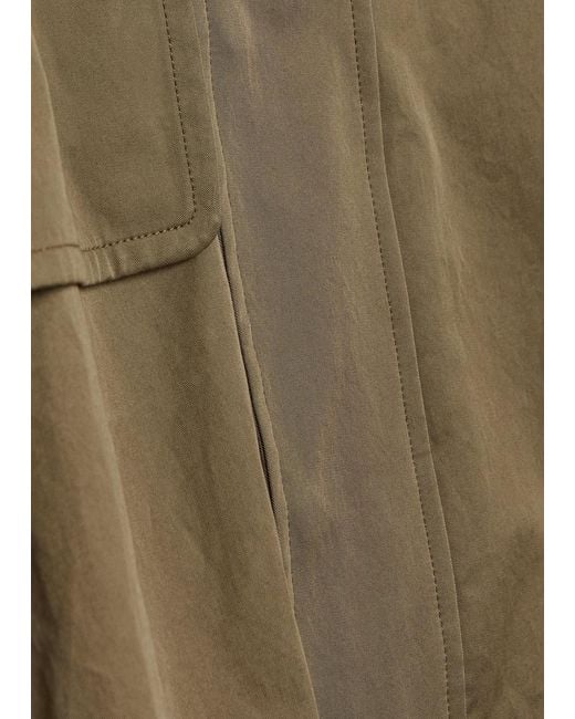 FRAME Green Belted Cotton Trench Jacket