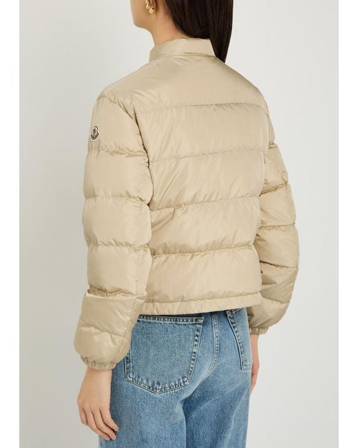 Moncler Natural Achillee Padded Panelled Nylon Jacket