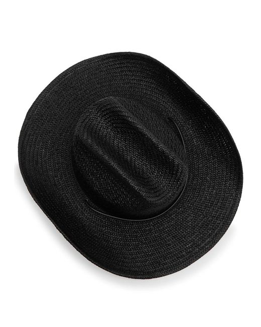 Lack of Color Black The Outlaw Ii Straw Cowboy Hat