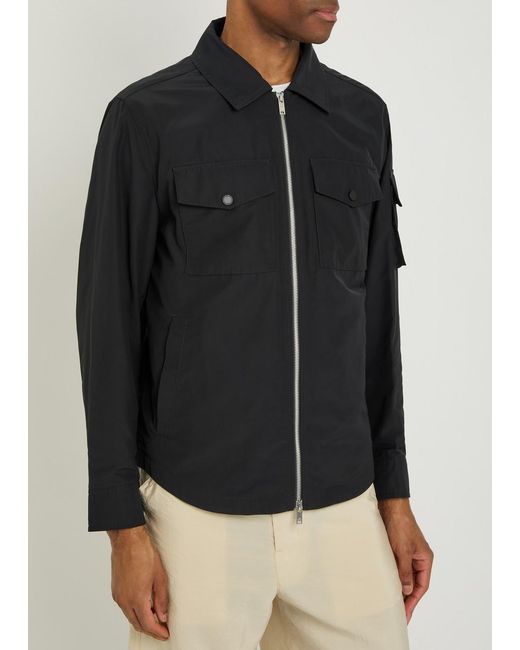 Moose Knuckles Black Charlesbourg Shell Overshirt for men