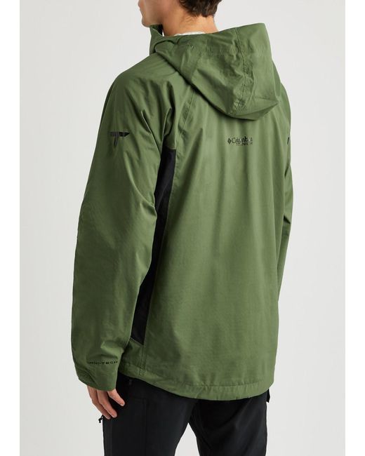 Columbia Green Mazama Hooded Nylon Jacket for men
