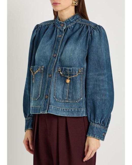 Chloé Blue Capsule Embellished Jacket