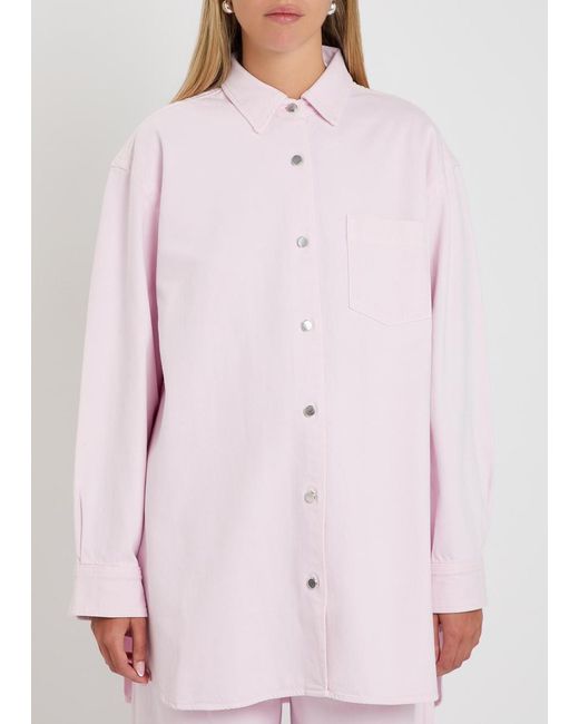 Agolde Pink X Maria Mcmanus Denim Shirt
