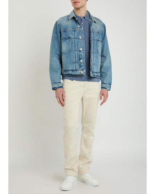 PAIGE Blue Tobin Denim Jacket for men