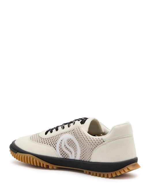 Stella McCartney White S-wave Panelled Mesh Sneakers