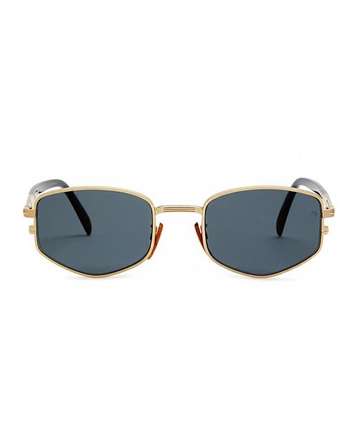 David Beckham Blue Rectangle-frame Sunglasses for men