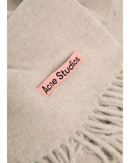 Acne Natural Canada Wool Scarf