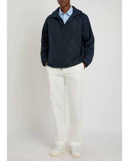 Boss Blue Carlen Hooded Shell Jacket for men
