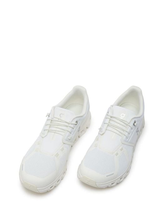 On Shoes White Cloud 6 Panelled Mesh Sneakers for men
