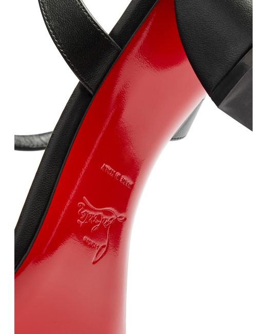 Christian Louboutin White Miss Jane 55 Leather Sandals