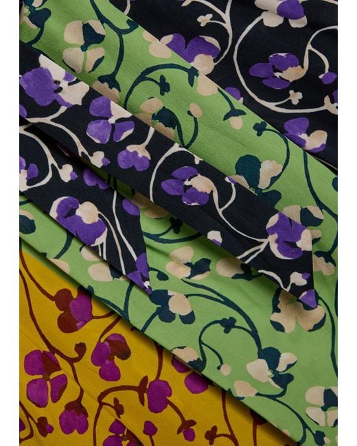 LaDoubleJ Yellow Cerere Patterned Chiffon Blouse