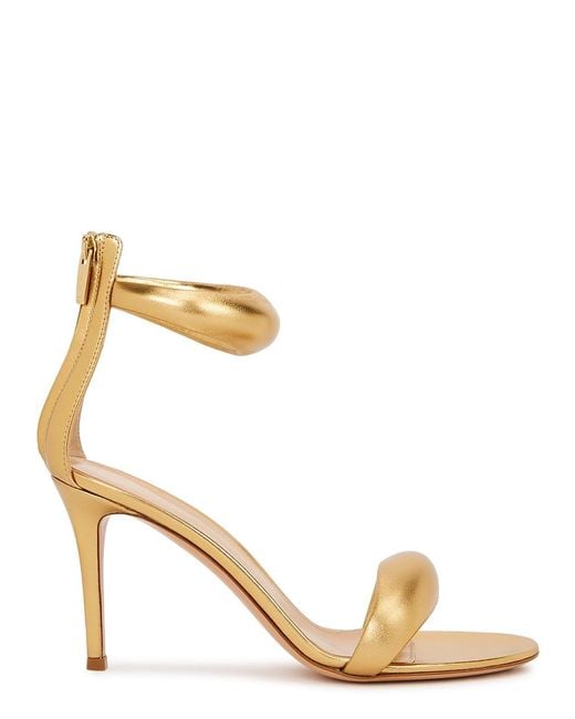 Gianvito Rossi Metallic Bijoux Nappa Silk Sandal 85Mm