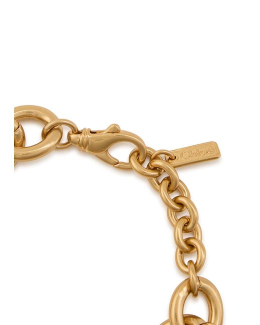 Chloé Metallic The Chloé Postcards Charm Chain Bracelet