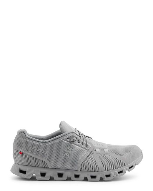 On Shoes Gray Cloud 5 Panelled Mesh Sneakers for men