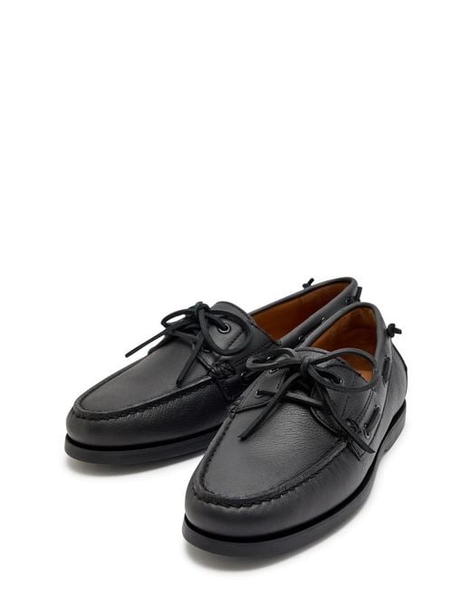 Polo Ralph Lauren Black Merton Grained Leather Loafers for men