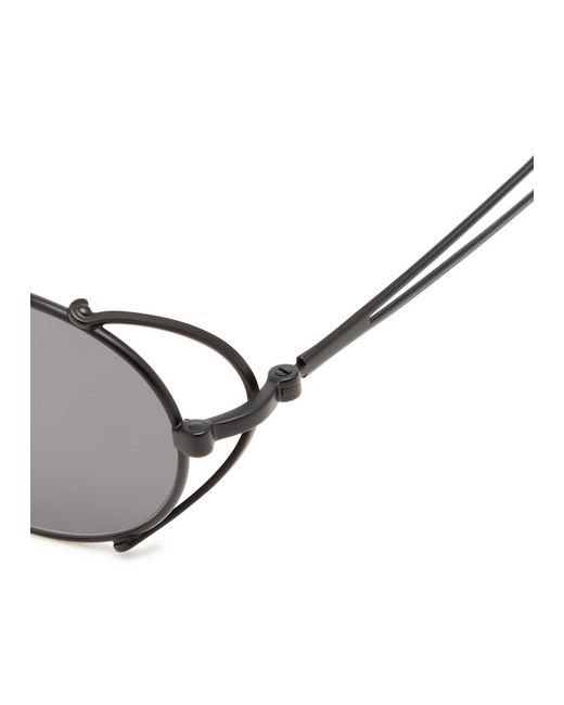 Jean Paul Gaultier Black Oval-Frame Sunglasses