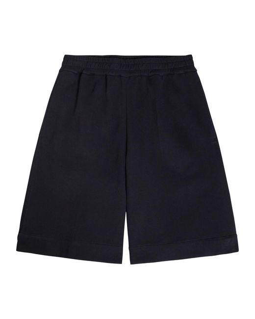Jil Sander Blue Cotton Shorts for men