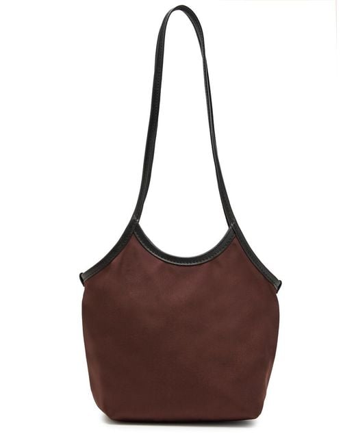 Valesque Brown Cami Small Satin Tote Bag