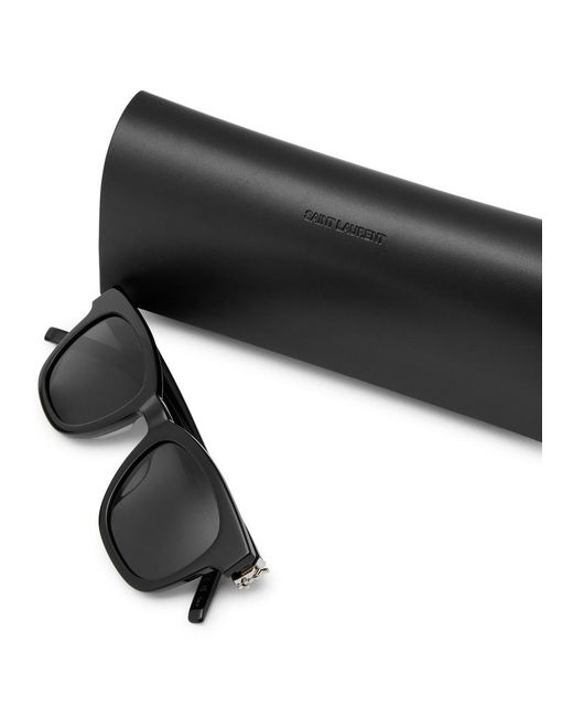 Saint Laurent Black Slm124 Wayfarer-style Sunglasses