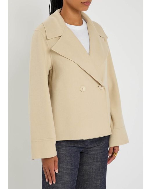 Joseph Natural Rollet Wool And Cashmere-Blend Trench Coat