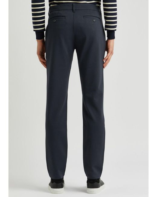 PAIGE Blue Stafford Slim-leg Jersey Trousers for men