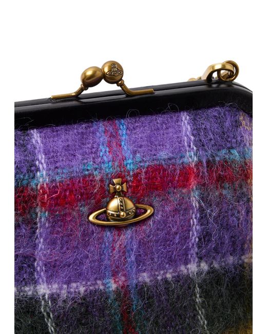 VIVIENNE WESTWOOD tartan messenger bag