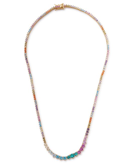 Fallon Metallic Candy Rivière Crystal-embellished Necklace