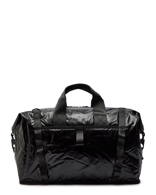 Rains Black Sibu Weekend Waterproof Holdall for men