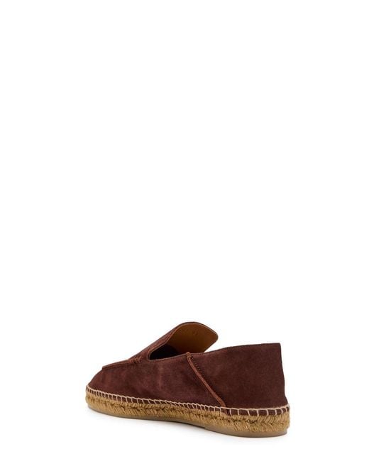 Tom Ford Brown Suede Espadrille Loafers for men