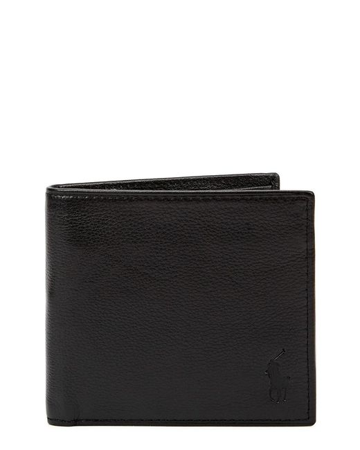 Polo Ralph Lauren Black Logo Leather Wallet for men
