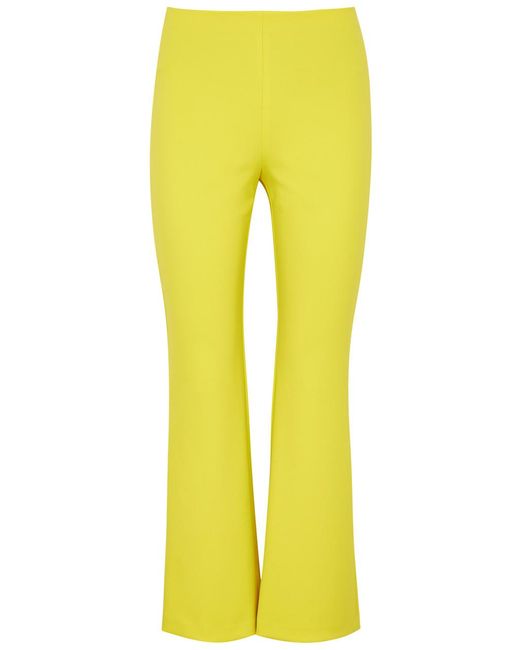 Alice + Olivia Yellow Rmp Bootcut Stretch-Jersey Trousers
