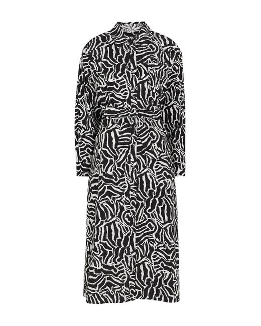 Diane von Furstenberg Elna Printed Stretch-cotton Shirt Dress in Black ...