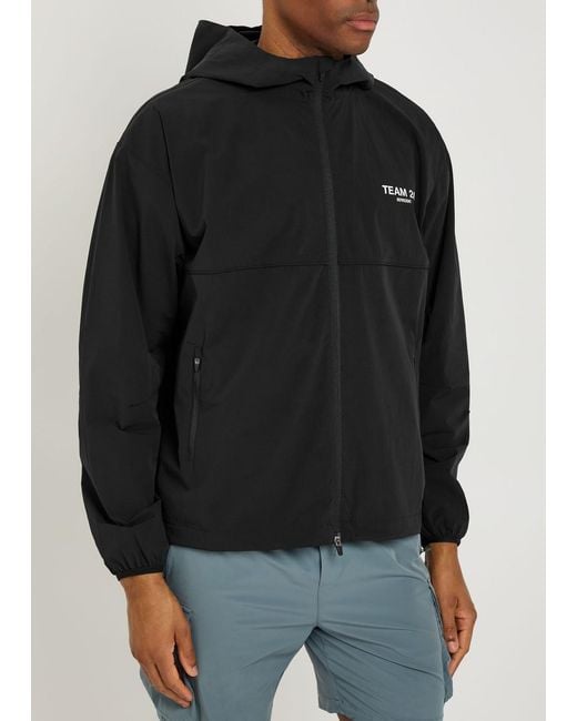 Represent Black 247 Hooded Shell Jacket for men