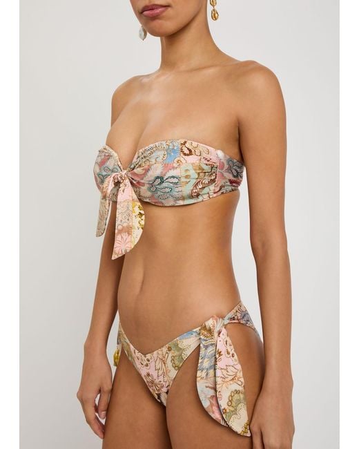 Zimmermann Natural Daylight Printed Bikini Briefs