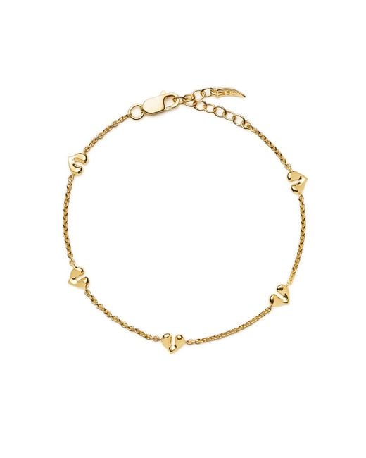 Missoma Metallic Molten Heart 18K Vermeil Charm Bracelet