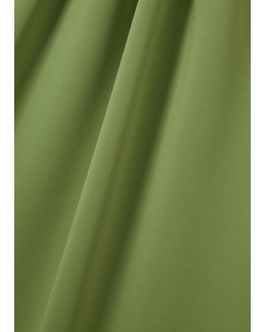 Max Mara Green Baccano Neoprene Midi Dress