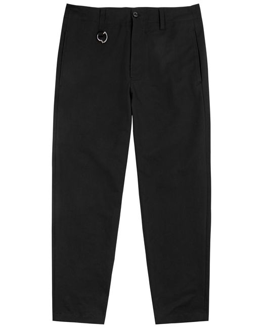 Moncler Black Straight-leg Cotton Trousers for men
