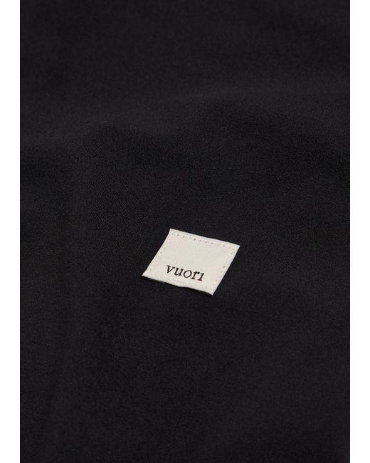 vuori Black All The Feels Slim Flared-Leg Stretch-Jersey Leggings