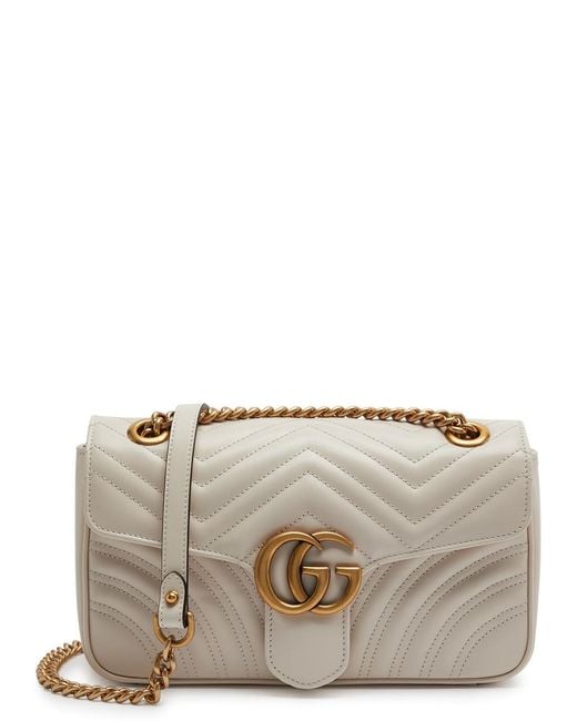 Small gg marmont 2.0 matelassé shop leather top handle bag