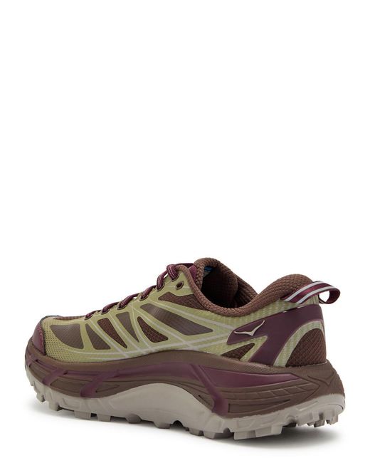 Hoka One One Brown Mafate Speed 2 Panelled Mesh Sneakers