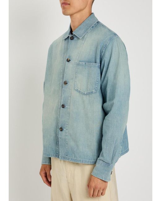 J.W. Anderson Blue Chambray Denim Shirt for men