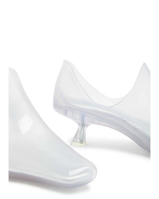 Loewe White Emily Aqua 45 Pvc Ankle Boots