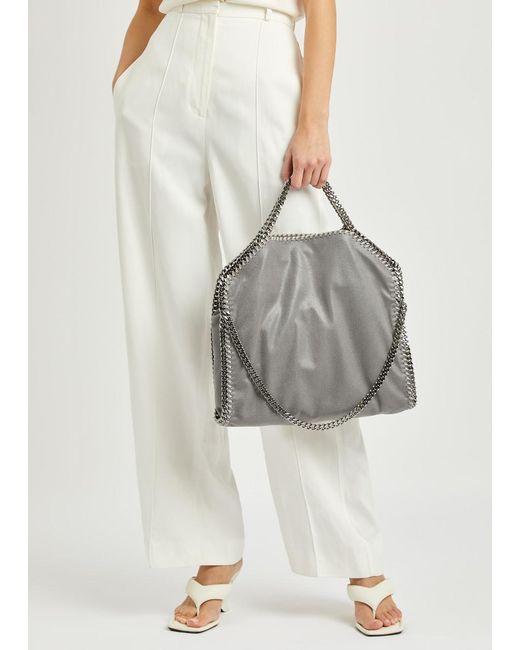 Stella McCartney Gray Falabella Three Chain Tote