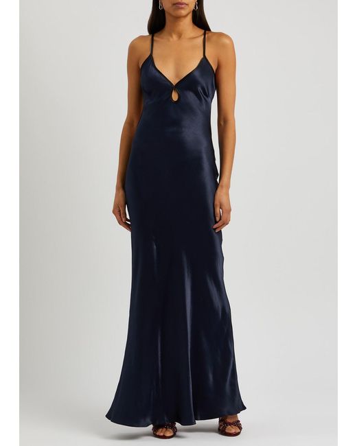 bec and bridge blue silk dress NEW ARRIVAL Bec & Bridge 'Moon Dance V Maxi Dress' in Dusty Blue Click view shop to book now or visit www.dresshireww.com Click the BOOK NOW