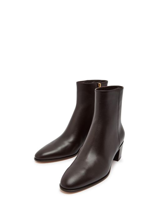 Gianvito Rossi Brown Spencer 45 Leather Ankle Boots